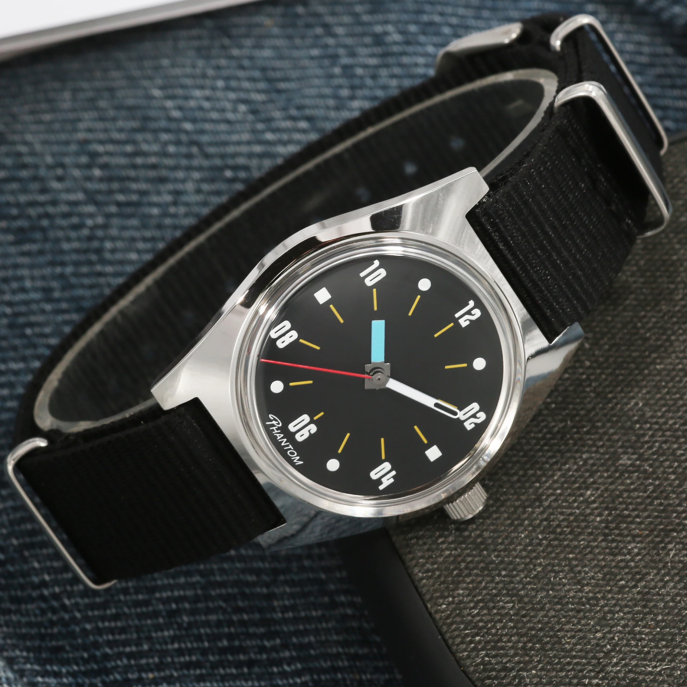 PHANTOM men’s Hand-Wind Mechanical Watch 7120 Waterproof Bauhaus Design Watch for Men wholesale - Image 3