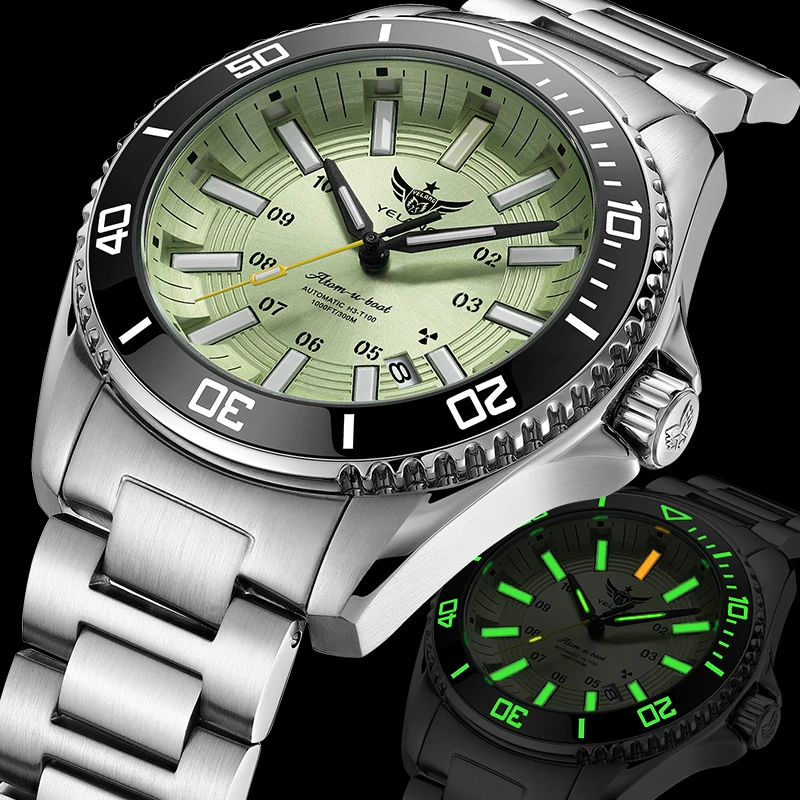 Yelang V1032 Automatic Movement Men Watch 300m 30Bar Waterproof Dive Watches for Man Luminous 44MM V1032 - Image 3