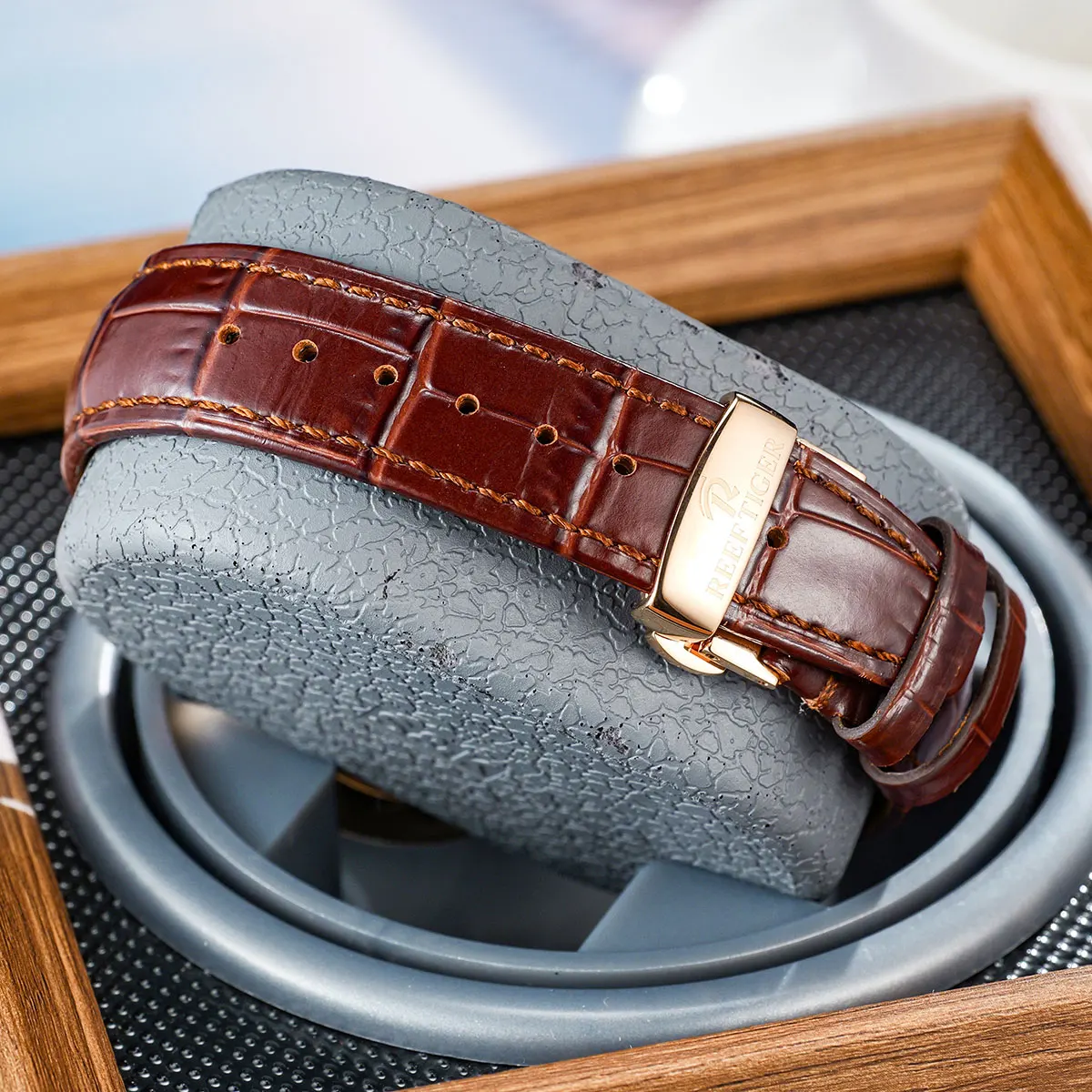 Reef Tiger RT Top Luxury Men's Watch White Dial Multi-Function Mechanical Wristwatch Relogio Masculino RGA1699 - Image 5